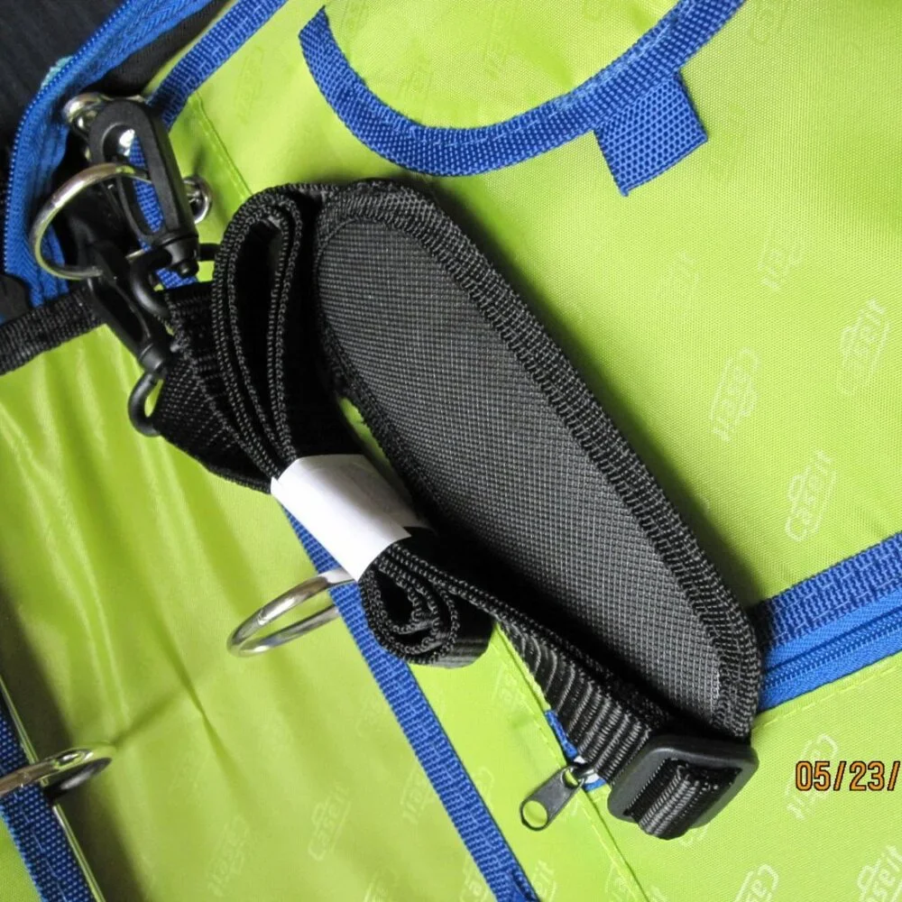 lot of (2) Case-It Monsters Red M-276-ME- Dual 3-Ring Zipper Binder 2